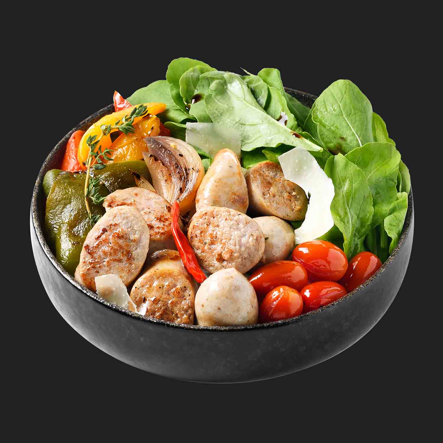 สลัดผักกาดไส้กรอกอิตาเลี่ยน